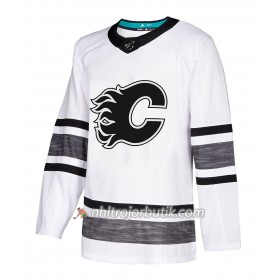 Män Ishockey Calgary Flames tröja Blank Vit 2019 All-Star Adidas Authentic